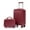 Red, variant on DECMAY 14"/20" 2-Piece Luggage Set - Navy ABS Hard Shell Suitcase with Combination Lock, Front Opening Design & 14" Cosmetic Case for Travel