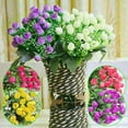 thumbnail image 3 of 36 Heads Artificial Flower Rose Bud Bouquet Fake Flowers Wedding Home Decor, 3 of 4