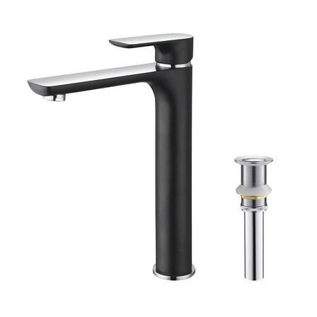 Kibi Tender-T Single Handle Bathroom Vessel Sink Faucet with Pop Up Drain