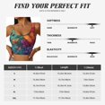 thumbnail image 5 of Daiia Butterfly Flower Cascade Printed Women's Sports Bra, Breathable Activewear Bra with U-Back Design and Removable Pads, Comfortable and Supportive for Yoga, Workout-Medium, 5 of 8