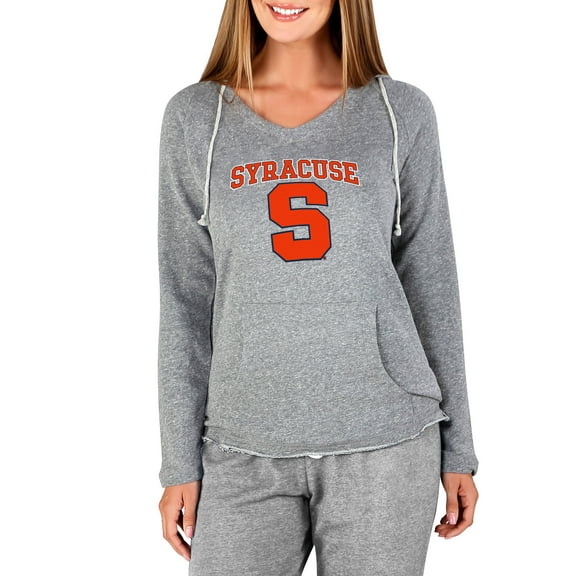 Women's Concepts Sport Gray Syracuse Orange Mainstream Lightweight Terry Pullover Hoodie