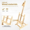 thumbnail image 2 of Desktop Art Easel Foldable Tabletop Easel Stand Height and Angle Adjustable Wooden Small Easel Portable Mini Desktop Easel for Studio Classroom Outdoor Sketching, 2 of 8