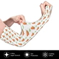 thumbnail image 3 of Uemuo Cute Carrot Print Printed Arm Sleeves, Cooling UV Sun Protection Sports Compression for Men/Women, 3 of 8