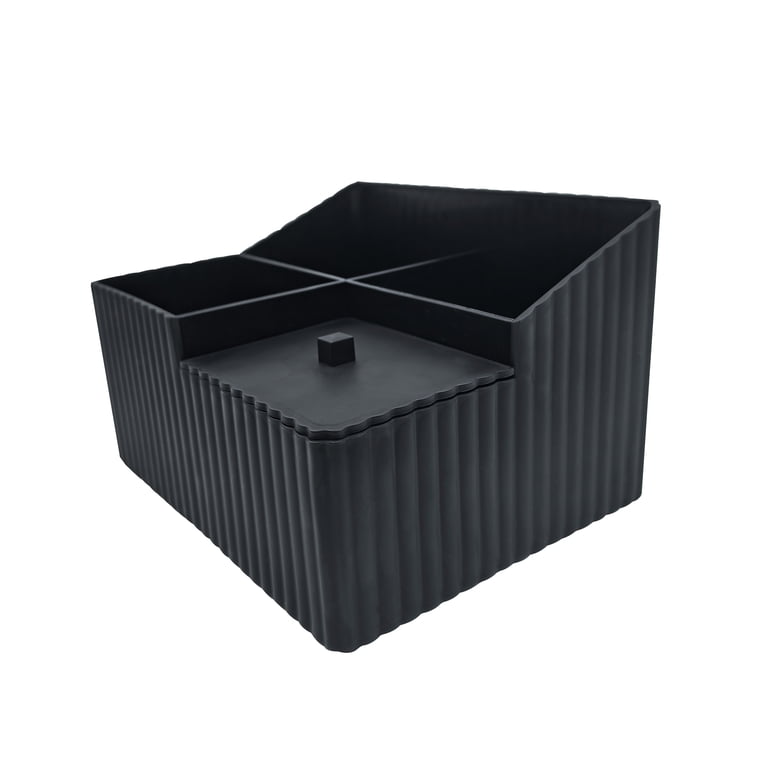 Mainstays Soft Touch Vanity Organizer, Black photo 3