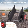 thumbnail image 5 of Heavy-Duty Panel Dolly with 600LBS Capacity, 8" Pneumatic Wheels & Adjustable Clamp - All-Terrain Moving Cart for Drywall Sheets and Material Handling, 5 of 11