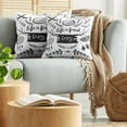 thumbnail image 5 of Ambesonne Adventure Throw Pillow Cover 2 Pack, Antlers Tree Feathers, 18", Charcoal Grey White, 5 of 7
