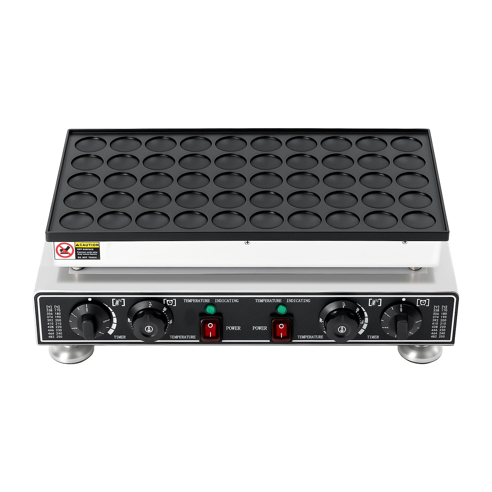 110v Stainless Steel Mini Pancake Maker, Commercial Waffle Pancakes Making Machine, Non-stick Coating