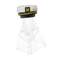 thumbnail image 3 of Gorra de marinero de novia con velo, accesorio de disfraz con bordado de ancla para mujer Estilo A, 3 of 9