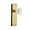 Polished Brass, variant on Nostalgic Warehouse Nykcme_Psg_238_Nk Vintage Crystal Meadows Passage Door Knob Set -