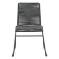 thumbnail image 2 of Fyth 23 Inch Side Dining Chair, Set of 2, Charcoal Rope Woven Seat, Metal, 2 of 5