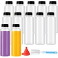 thumbnail image 1 of czcpp-12 Pack 500 Ml PP Heat-Resistant Plastic Juice Bottles With Caps (Dishwasher Safe) -Plastic Smoothie Bottles-Reusable Bulk Beverage Containers with Lids For Juice, Beverage, 1 of 4