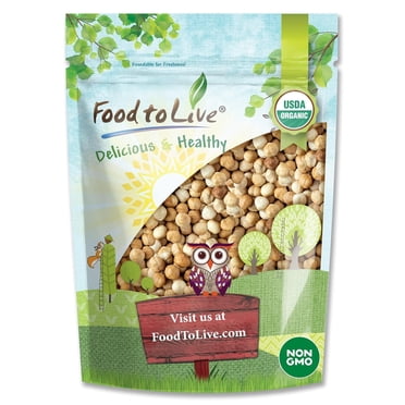 Organic Roasted Blanched Hazelnuts, 0.75 Pounds - Non-GMO, Vegan, Kosher - by Food to Live