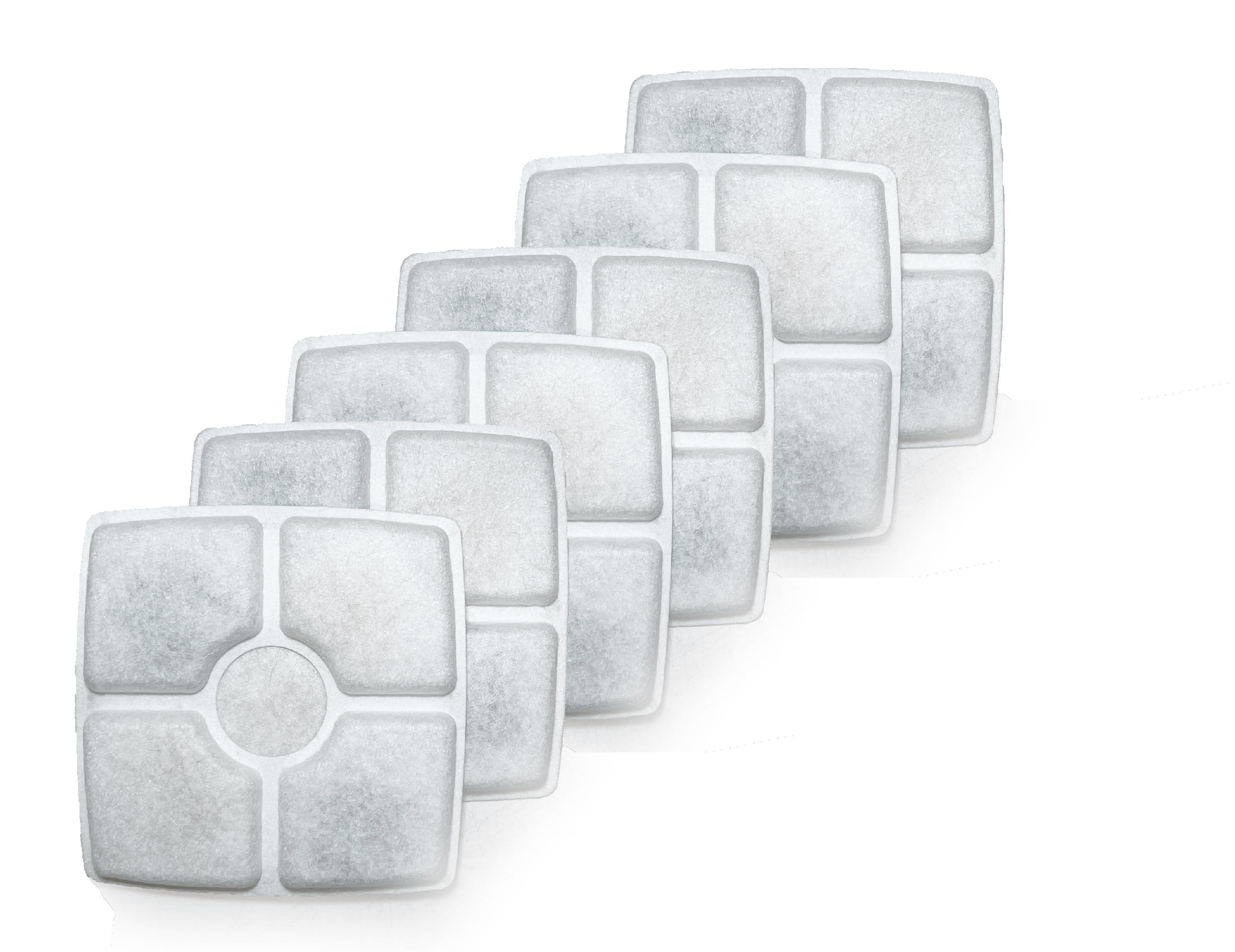 NISPIRA D30 Triple Filtration Water Filter Replacements (24 Pack) - Compatible With ORSDA 67oz Pet Fountain