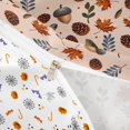 thumbnail image 3 of Homewish Autumn Maple Acorn Twin Duvet Cover, Pine Cone Twin Bedding, Beige Brown, Pumpkin Bat Reversible 2pcs, 1 Duvet Cover and 1 Pillowcase, 3 of 5