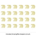 thumbnail image 2 of Big Dot of Happiness Gold Glitter 70 - No-Mess Real Gold Glitter Cut-Out Numbers - 70th Birthday Party Confetti - Set of 24, 2 of 6