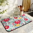 thumbnail image 5 of Coffee Bar Mat Accessories for Countertop Absorbent Anti-Slip Silicone Flower Dish Drying Mats for Kitchen Counter Draining Pad Decor Gift Fit Coffee Maker Coffee Pot Espresso Machine 19x12in, 5 of 6