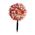 thumbnail image 2 of Estaca de jardín de flores artificiales decorativas multiusos flor realista Rosa rojo, 2 of 9