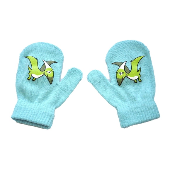Manoplas para niños Qarigey Patrón de dinosaurio Tipo 3