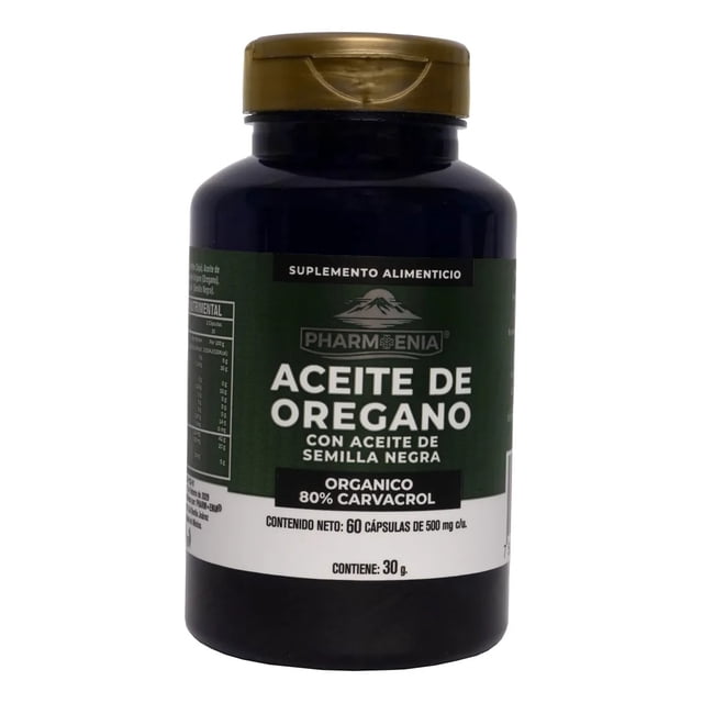 Aceite De Oregano Con Semilla Negra 60 Capsulas 500mg Aceite Oregano.