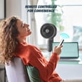 thumbnail image 6 of Gusto 40W Electric Fan, Oscillating Pedestal Fan with Remote and Adjustable Timer, 12”, 6 of 12