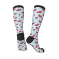 thumbnail image 4 of Balery Watermelon Printed Novelty Socks Men's Women's Crew Socks Sports Socks Knee High Socks Cotton Socks Quirky and Cool Socks, 4 of 9