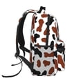 thumbnail image 3 of Fotbe Brown Black Cow Pattern Casual Backpack for School, Travel, and Outdoor Activities - Durable, Lightweight, and Comfortable, 3 of 5