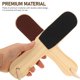 thumbnail image 5 of FELTECHELECTR Lima para pies de doble cara para pedicura, removedor de callos, cepillo exfoliante con mango de madera, herramienta para el cuidado de los pies., 5 of 6