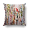 thumbnail image 1 of RYLABLUE Housse de Coussin Cardinal Rouge avec Aquarelle Colorée 18x18 Pouces, 1 of 1