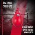thumbnail image 2 of Cleto Reyes Platform Leather Punching Speed Bag for Boxing (Large, Classic Red), 2 of 8