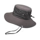 thumbnail image 5 of Sombrero Bucket Sombrero Ancho Transpirable Poliéster Sombrero Pescador con Correa Ajustable Protección Solar Adecuado para Vacaciones de Viaje Playa Café, 5 of 6