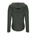 thumbnail image 5 of OGLCCG Women's Waffle Hoodies Tunic Pullover Tops 2023 Fall Fashion Long Sleeve Casual Solid Color Loose Fit Sweatshirt, 5 of 6