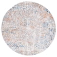 thumbnail image 2 of SAFAVIEH Aston Alys Abstract Area Rug, Ivory/Navy, 6'7" x 6'7" Round, 2 of 11