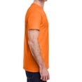 thumbnail image 2 of Jnriver Men's Short Sleeve Lightweight Heavy Cotton T-Shirt Regular-Fit Crewneck Tee for Casual Wear Gym Workout Summer Outfit - Safety Orange - S, 2 of 3