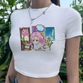thumbnail image 4 of Mitsuri goth fairycore trashy crop top Mujer Estética yk2 Lindas Camisetas, 4 of 4