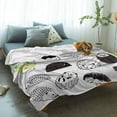 thumbnail image 2 of Yibo Watercolor Pumpkin Blanket Flannel Soft and Comfortable Anti-static Bed Sofa Blanket, 2 of 7