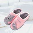 thumbnail image 3 of EeaseMX Pantuflas de algodón para mujer, cálidas y antideslizantes, para el invierno (rosa, talla S, talla 36-37 yardas, aptas para 35-36 yardas), 3 of 7