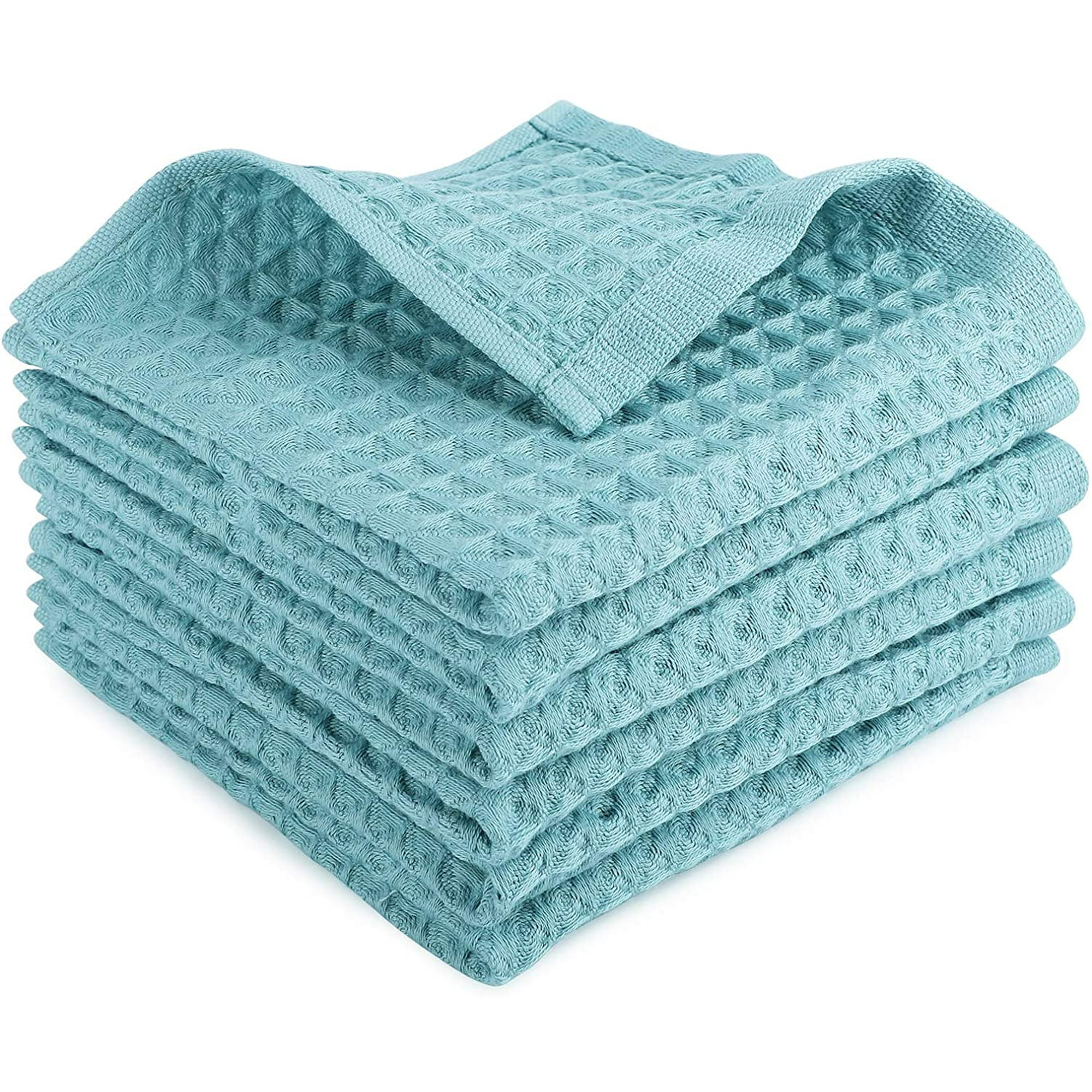 Yeater Dish Rags 13x13 Inch 6pcs Waffle Weave Kitchen Dish Towels