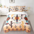 thumbnail image 2 of Erosebridal Western Aztec Bed in a Bag Queen size, Mandala Boho Bed Set, Tribal Geometry Decor, Reversible 7pcs, 2 of 5