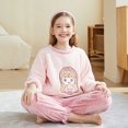 thumbnail image 4 of Pijamas de felpa para niños y niñas, ropa de dormir cálida de dinosaurio de dibujos animados para bebés, ropa de noche de invierno para adolescentes, 4 of 4