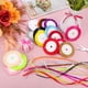 thumbnail image 5 of 18 rollos de cintas finas de tela, cintas surtidas, cintas de colores, cintas para envolver ramos de flores, regalos, manualidades y decoraciones., 5 of 7