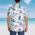 thumbnail image 6 of Daiia Party Shark Cute Hawaiian Shirt for Men Gentle Cotton Regular Short Sleeve Casual-3X-Large, 6 of 9