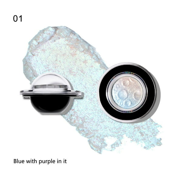 Xihbxyly Iluminador con Polvo de Hornear, Potenciador de Brillo En Cuatro Tonos, Sombra de Ojos Brillante con Efecto Deslumbrante, Delicado Polvo Iluminador con Infusión de Jengibre, para Uso Diario/