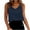 Navy, variant on Pincandy Womens Silk Satin Tank Tops V Neck Casual Cami Sleeveless Camisole Blouses Summer Basic Tank Shirt