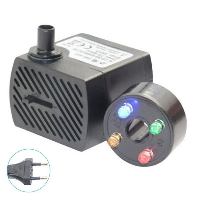 Submersible Water Pump with 4 LED Lights for Fountain Pool Garden Pond Pool With 4 LED Lights Fountain Pool Garden Pond Swimming Pool Submersible Water Pump Durable UK