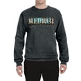 thumbnail image 2 of Wild Bobby Godfidence- Knowing I Can't But He Can Blue and Brown Cheetah Print Inspirational/Christian Unisex Crewneck Sweatshirt, Heather Black, Small, 2 of 6