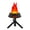 Color:Black, variant on Realistic Glowing LED Halloween Pumpkin Light Flickering Flame LED Lamp Table Centerpiece for Indoor Outdoor Use