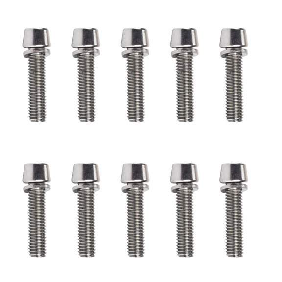10Pcs Bike Bolts Bike Handlebar Screw Socket Screw Part 5x20mm/6x20mm Bicycles Bolts, Steel Bike Screws