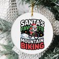 thumbnail image 2 of Mountain Biking Christmas Ornament 2025, Custom Gifts for Mountain Biking Lovers, Gift for Christmas, Xmas Tree Hanging Decoration, Gifts Sports Fan, Santa's Favorite Mountain Biking, 2 of 5