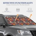 thumbnail image 4 of Zufioo BBQ Icons Print Folding Car Windshield Sun Visor, Anti-ultraviolet Sun Visor, Suitable for Trucks, Vans Car Accessories-Large, 4 of 6