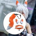 thumbnail image 4 of Ras-de-Cou en Cuir à Queue d'Anime pour Fille, Ensembles de Déguisement Cosplay, Orange, 4 of 7